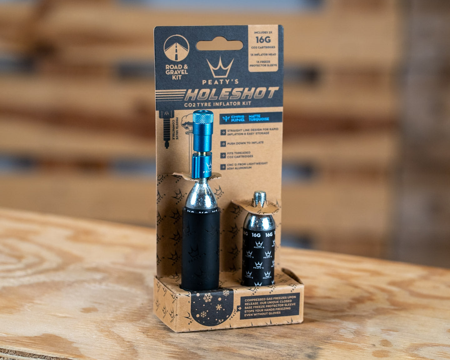 PEATY´S Holeshot CO2 Tyre Inflator - Road & Gravel (16g)