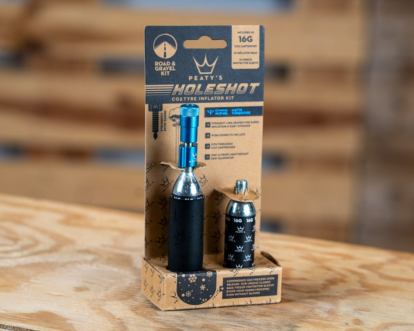PEATY´S Holeshot CO2 Tyre Inflator - Road & Gravel (16g)