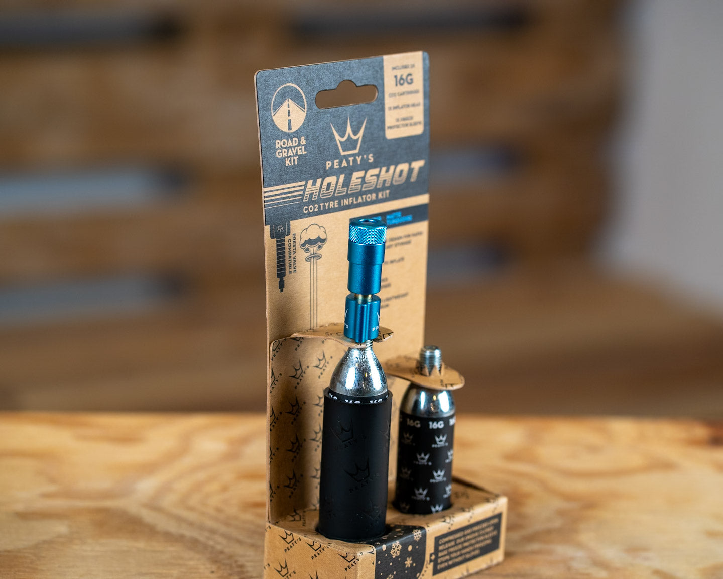 PEATY´S Holeshot CO2 Tyre Inflator - Road & Gravel (16g)