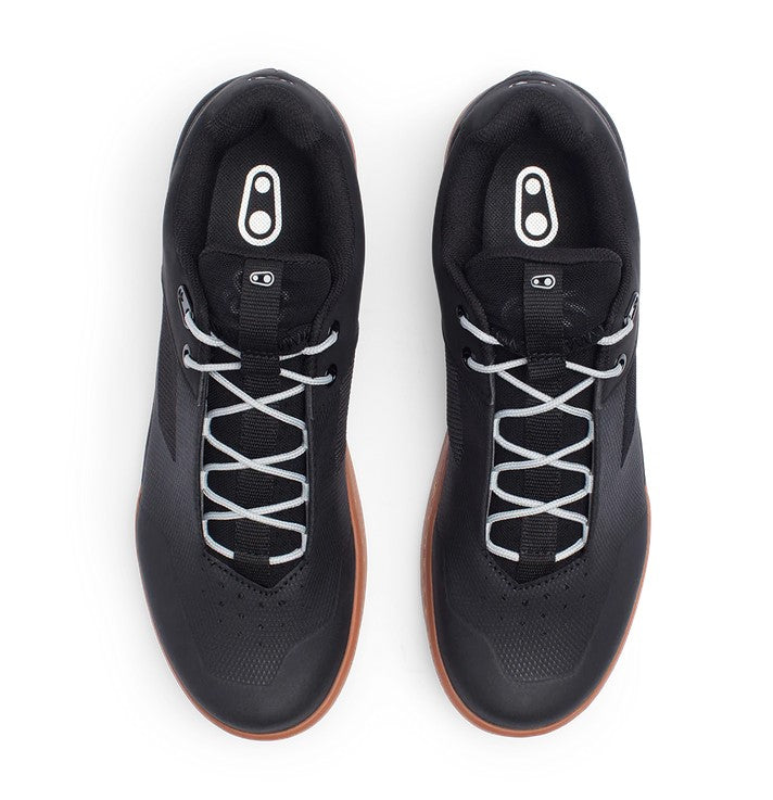 CRANKBROTHERS Stamp Lace Flat Shoes - Black / Silver