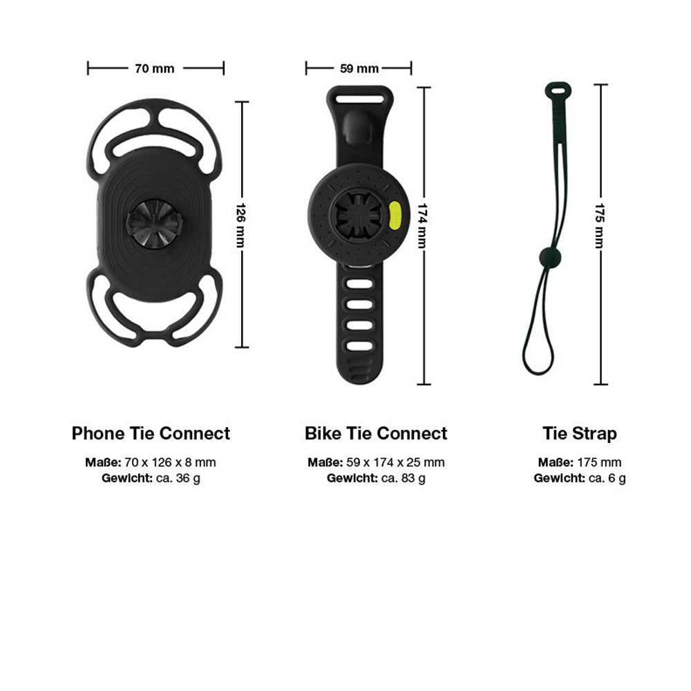 by. Schulz Handyhalterung Bike Tie Connect Kit
