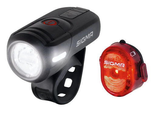 SIGMA Aura 45 Frontlicht + Nugget 2 Rücklicht LED Set