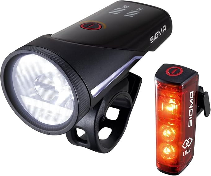 SIGMA AURA 100 FRONTLICHT + BLAZE LINK RÜCKLICHT LED SET